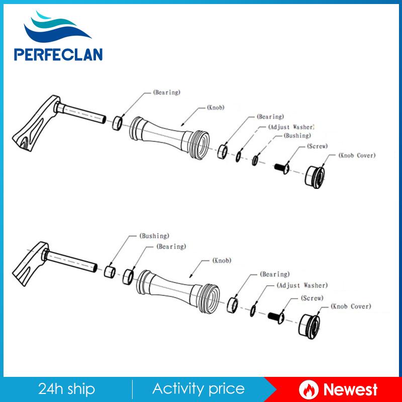 Set 2 Tay Quay Cần Câu Cá Thay Thế Tiện Dụng