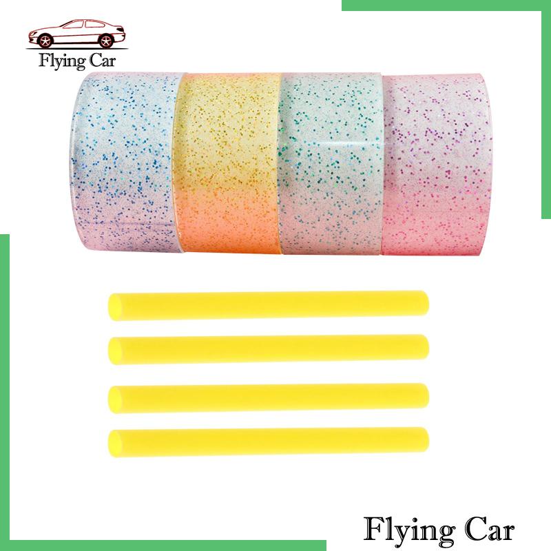 [Lzdjfmy2] 4 Cuộn Băng Dính Kim Tuyến Nano Trong Suốt Cho Người Lớn Làm Đồ Thủ Công DIY