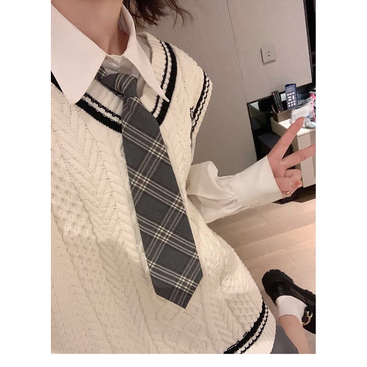 Áo Dệt Kim Không Tay Dáng Rộng Thời Trang Nhật Bản Dành Cho Nữ