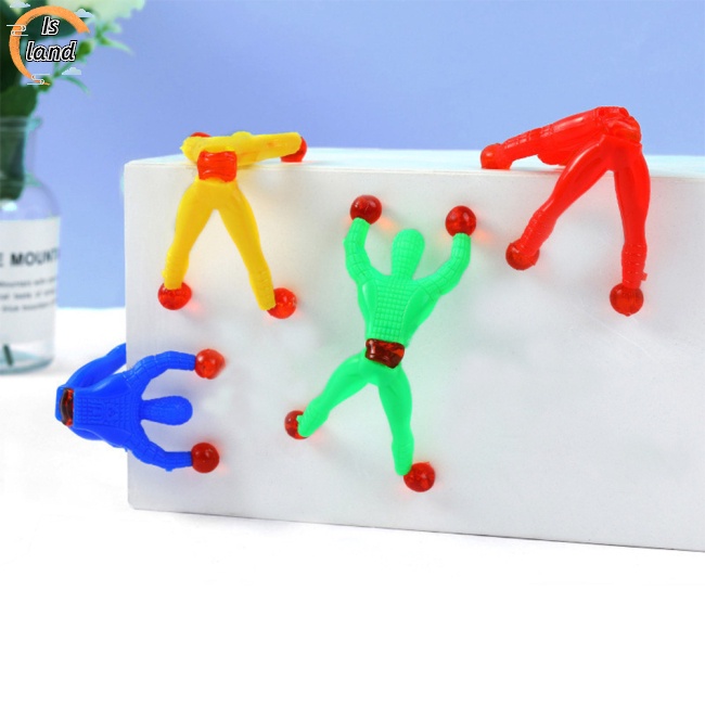[IS] Đồ Chơi Bàn Tay Dính Tường Dẻo Hình Người Đàn Ông Nhỏ Leo Trèo Vui Nhộn Cho Bữa Tiệc Vui Nhộn Với Màu Sắc Ngẫu Nhiên Dành Cho