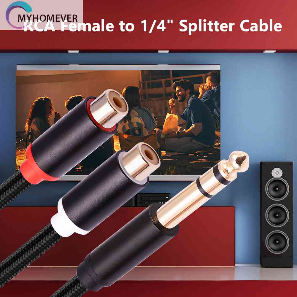 Đầu Chuyển Đổi 6.35mm Sang RCA 1 / 4 Inch Chuyên Dụng Cho Studio / Live Performance