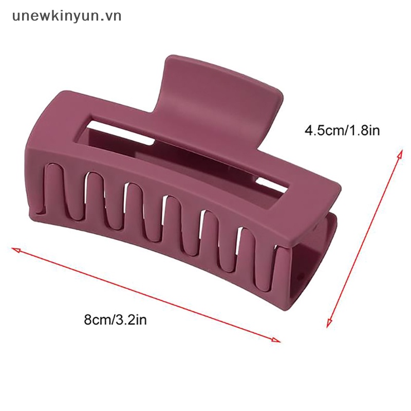 1 Kẹp Tóc Càng Cua Hình Vuông Đơn Giản Cho Nữ