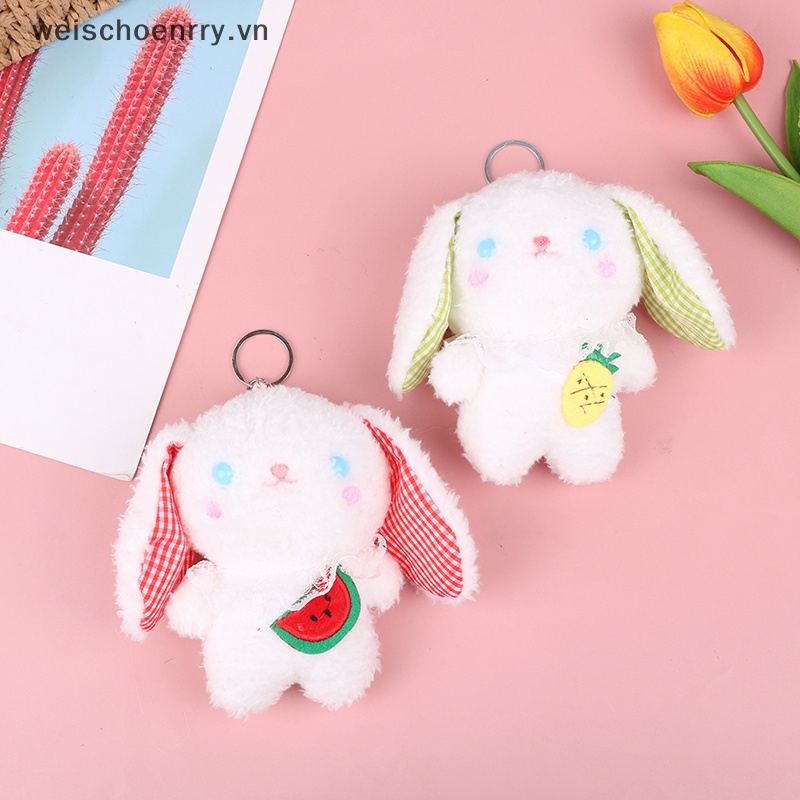 Thỏ Nhồi Bông 12cm Trang Trí Xinh Xắn