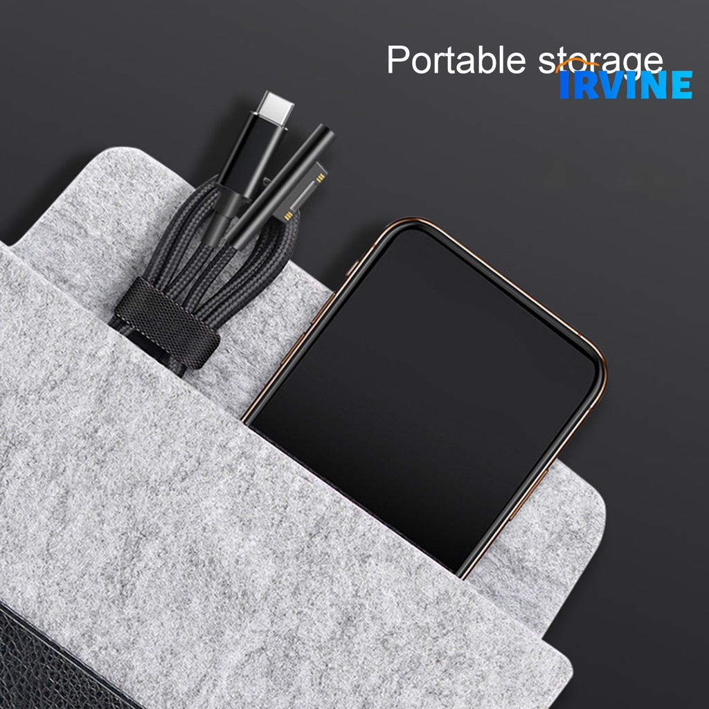 Dây Cáp Sạc Nhanh Loại C 65W 15V 4A Cho Laptop Microsoft Surface Pro 3 / 4 / 5 / 6 / Go / Book 1 / Book 2