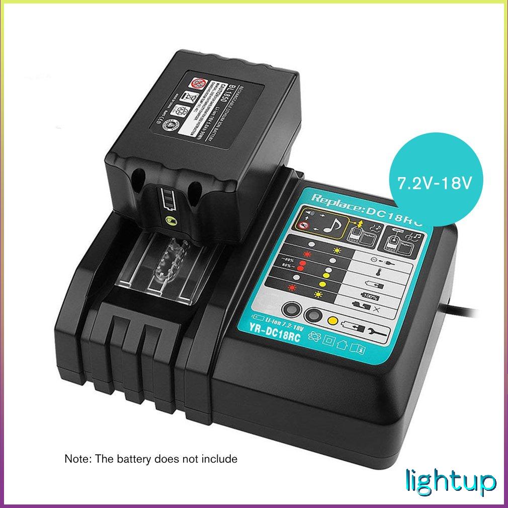 110V-240V Sạc Pin Li-Ion 3A Dòng Cho Makita 14.4V 18V Bl1830 Bl1430 Dc18Rc Dc18Ra Dụng Cụ Điện