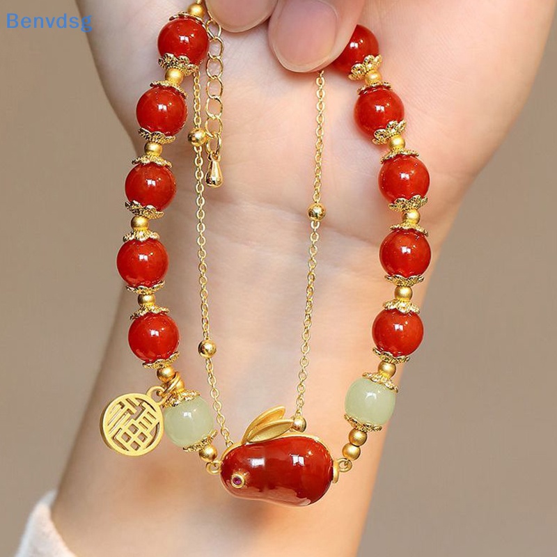 Benvdsg > Vòng Tay Hai Lớp Mặt Hình Thỏ Dễ Thương Vintage Làm Quà Tặng May Mắn Cho Nữ