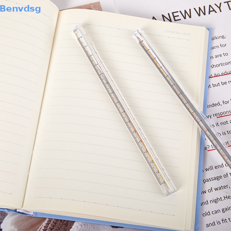 Thước Kẻ Thẳng Hình Tam Giác Trong Suốt Đơn Giản Đáng Yêu Dành Cho Học Sinh / Văn Phòng