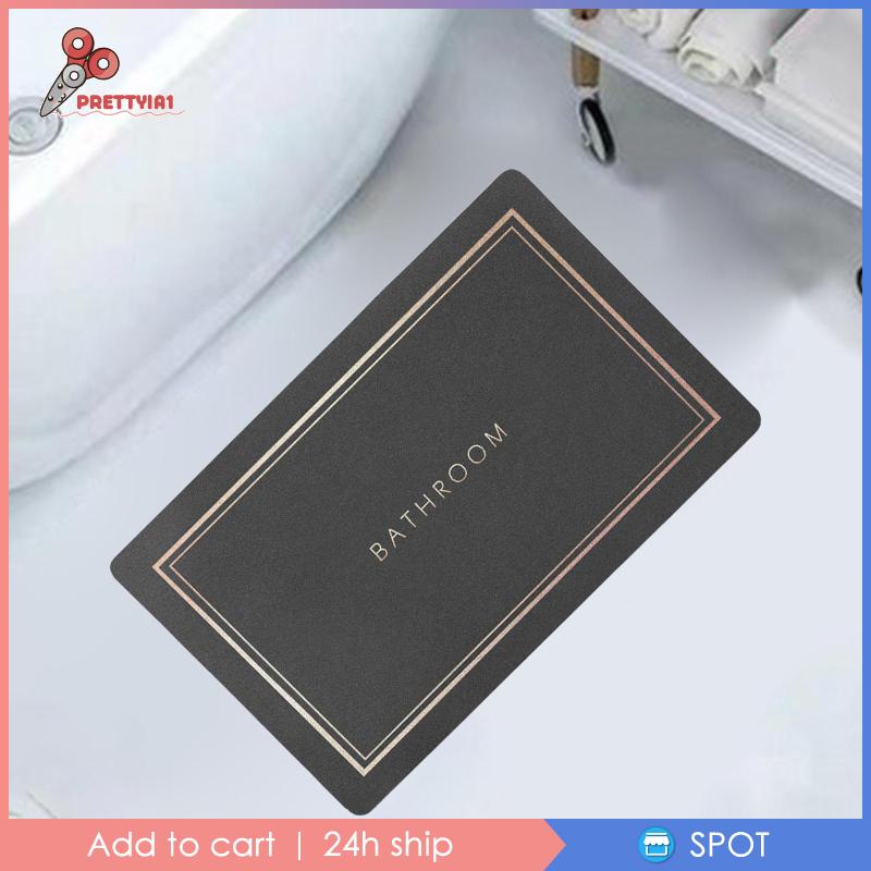 [Prettyia1] Thảm Cao Su Thấm Nước Tốt Cho Phòng Tắm