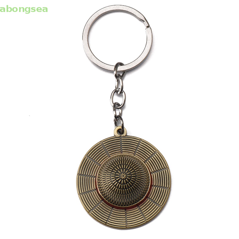 Abongsea Móc Khóa Hợp Kim Mặt Hình Nón Rơm Anime Unisex