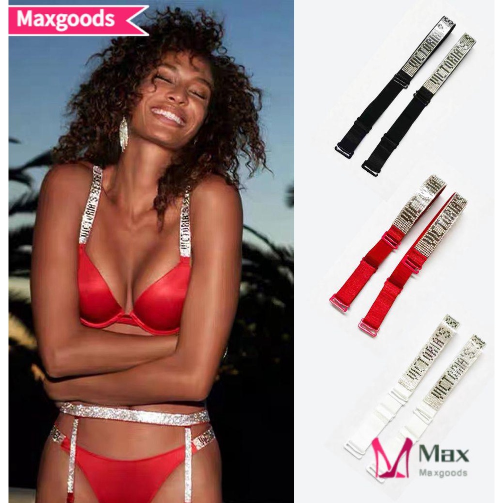 Dây Áo Ngực Co Giãn Điều Chỉnh Được In Chữ Cái