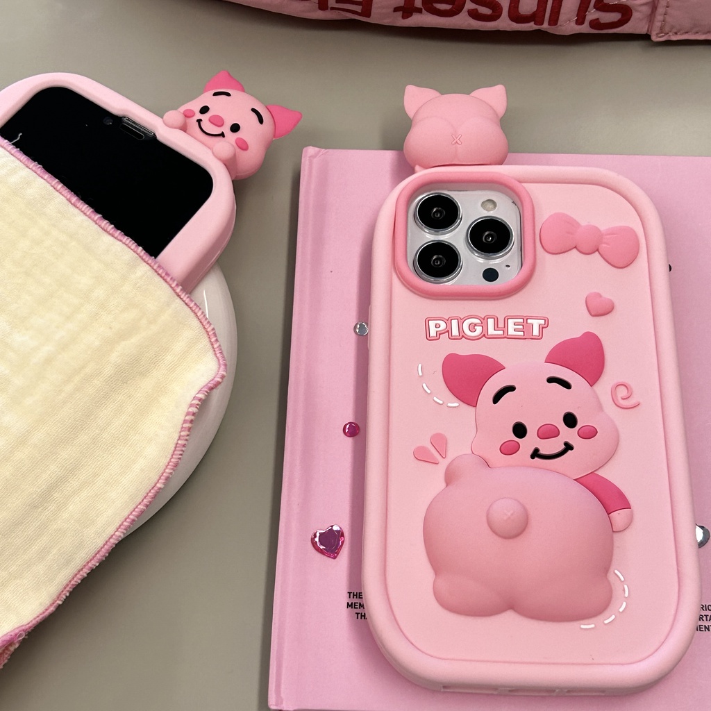 Ốp Điện Thoại Silicon Mềm Chống Sốc Hình Chú Heo Hoạt Hình Cho iPhone 14 14PRO MAX 13 12PRO MAX 13pro MAX 11PRO MAX