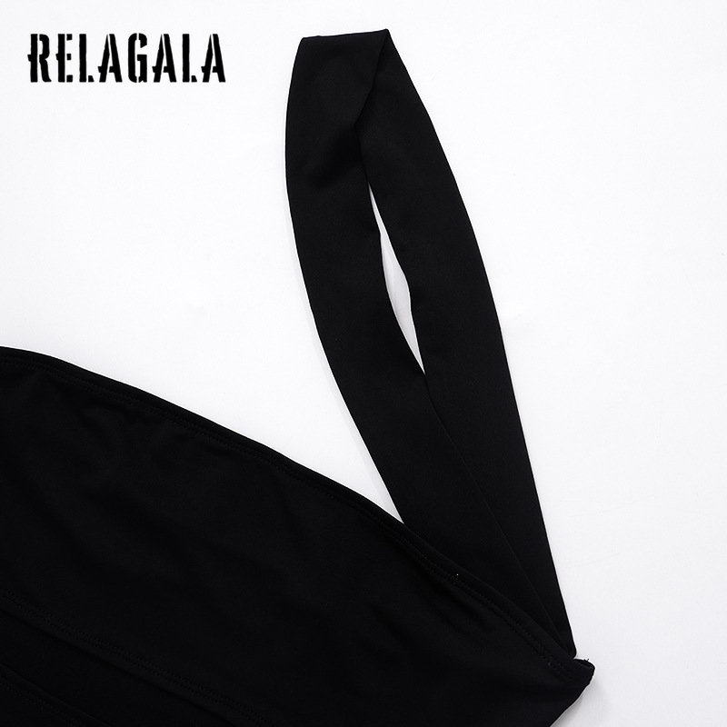 Áo liền quần Relagala không tay màu trơn thời trang 2023 cho nữ