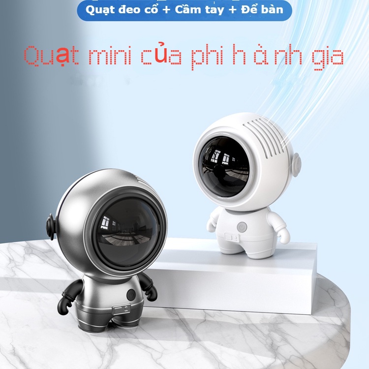 【Hàng chính hãng】Quạt Mini đeo cổ siêu Dễ Thương - Quạt sac pin Nhỏ đeo cổ Cho Bé 3 Tốc Độ Gió - quà tặng ý nghĩa mùa hè