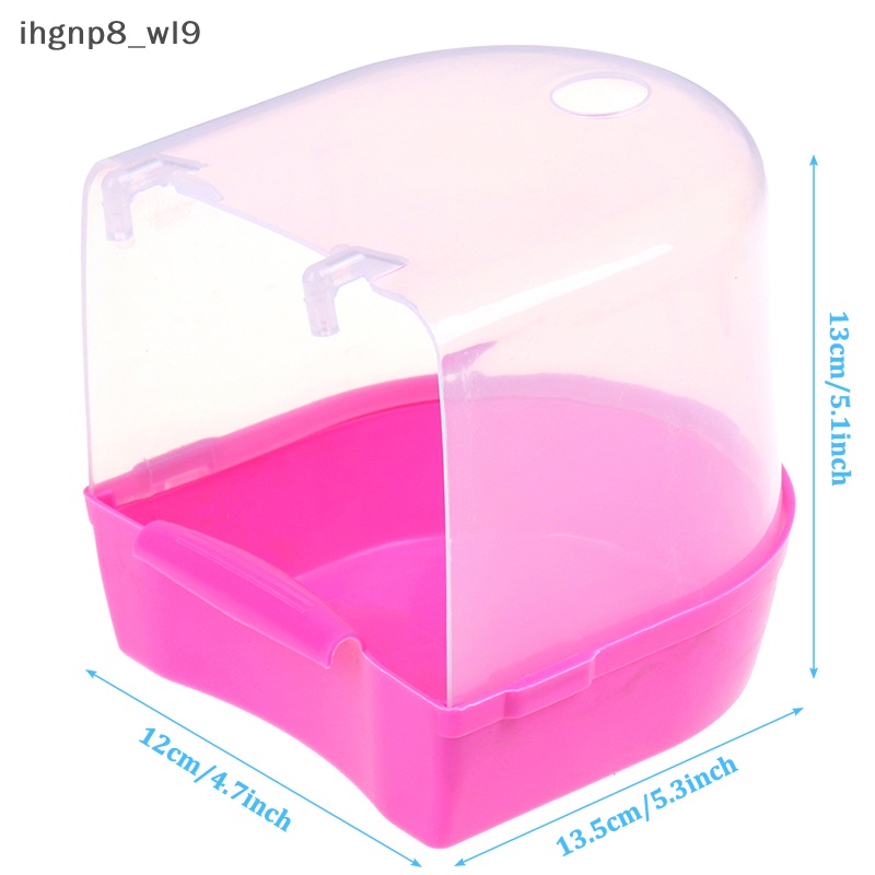 Nhựa chim nước tắm hộp bồn tắm Parrot cho PARAKEET treo bát mới