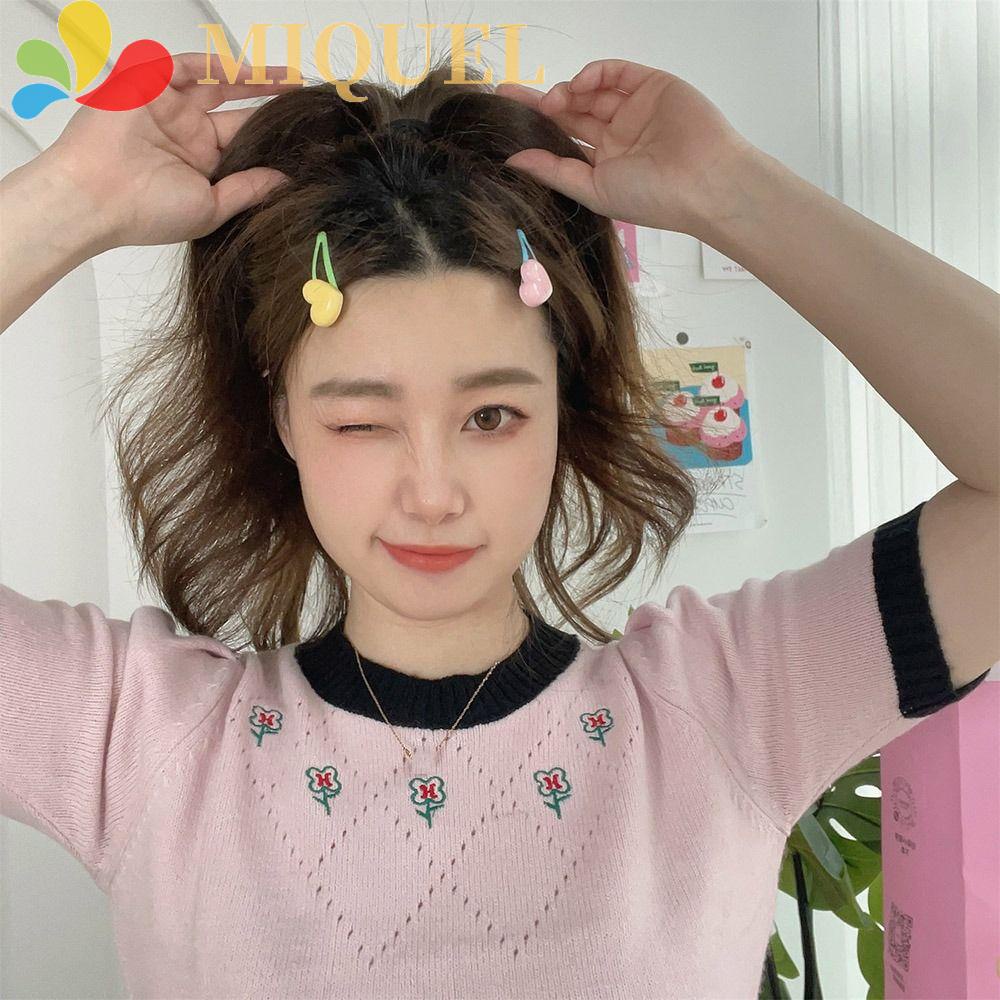 Kẹp Tóc Hình Trái Tim Lolita Y2K Phong Cách Hàn Quốc Ngọt Ngào Cho Nữ