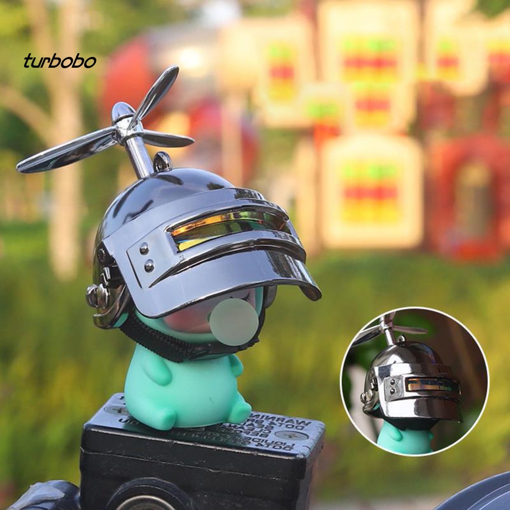 Turbobobo Đồ trang trí Búp Bê Mặc Mũ Bảo Hiểm Trang Trí Đẹp Mắt