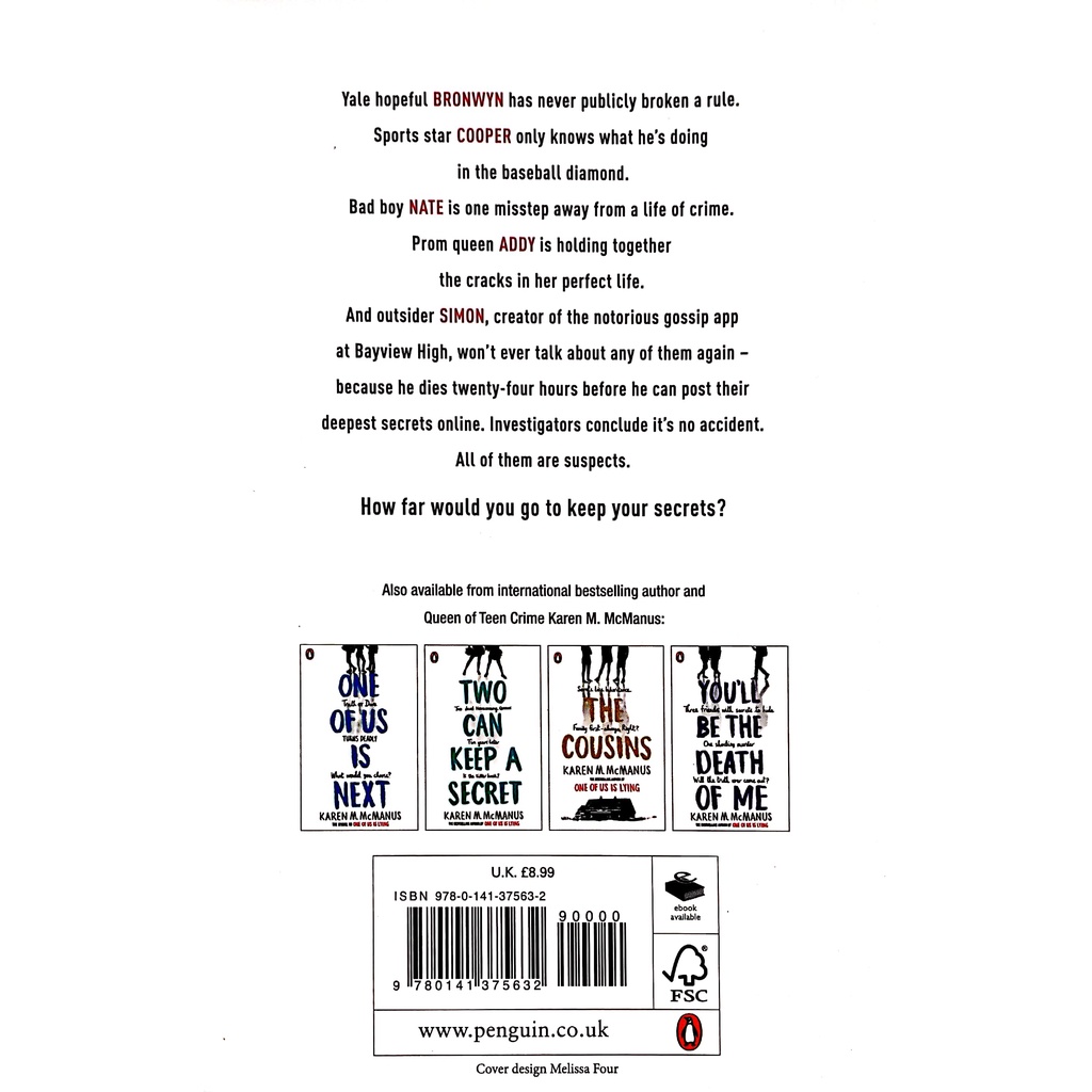 Sách One Of Us Is Lying