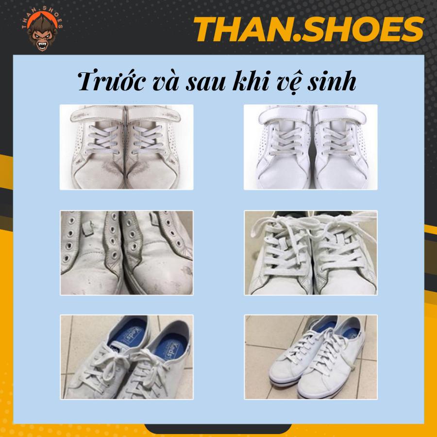 Tẩy Ố Vàng Và Giặt Khô Giày Trắng Chuyên Dụng - Than.Shoes