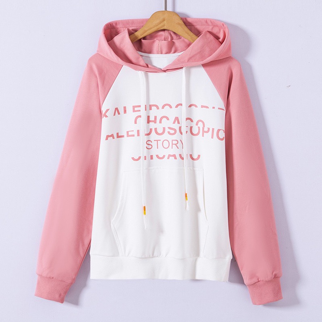Áo hoodie nữ form rộng THELA Store, Áo thun nữ tay dài, Áo thun nữ tay dài có mũ Phong cách trẻ trung RZM48 | BigBuy360 - bigbuy360.vn