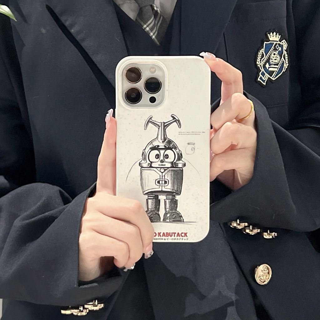 Ốp Điện Thoại PC Viền Silicon Mềm Chống Sốc Họa Tiết Hoạt Hình Đơn Giản Cho iPhone 14 13 12 11 PRO MAX