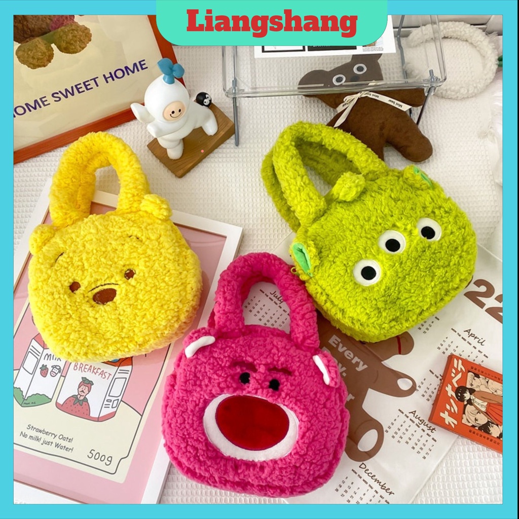 Túi đeo vai hình thú nhồi 🍁FREESHIP🍁Túi tote nhân vật hoạt hình dễ thương, mới lạ, túi tote nhung