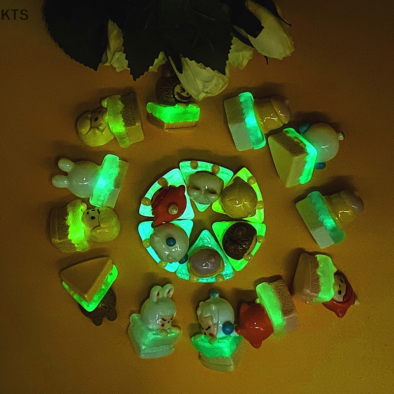 1 Đồ trang trí Bánh Ngọt Mini Kiểu Hoạt Hình Phát Sáng Dùng Để Trang Trí