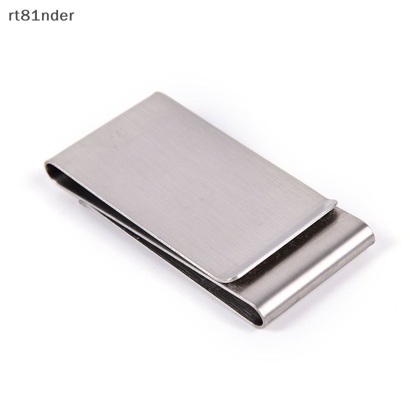 Rt Kẹp Giữ Tiền / Thẻ Hai Mặt Bằng Thép Không Gỉ Mỏng