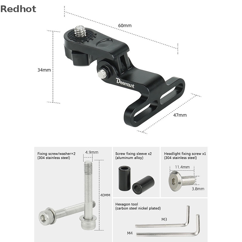 Giá Đỡ Đèn Pha Xe Đạp Bằng Hợp Kim Nhôm Chất Lượng Cao