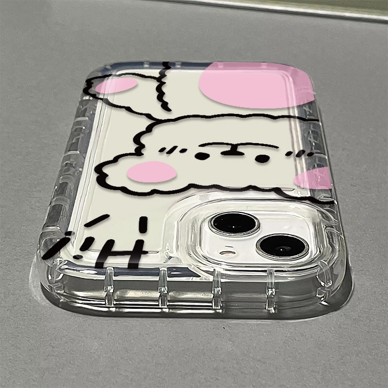 Ốp Điện Thoại TPU Silicon Mềm Trong Suốt Chống Sốc Hình Gấu Cho IPhone 14 13 12 11 Pro XR X XS Max 8 + 7 Plus