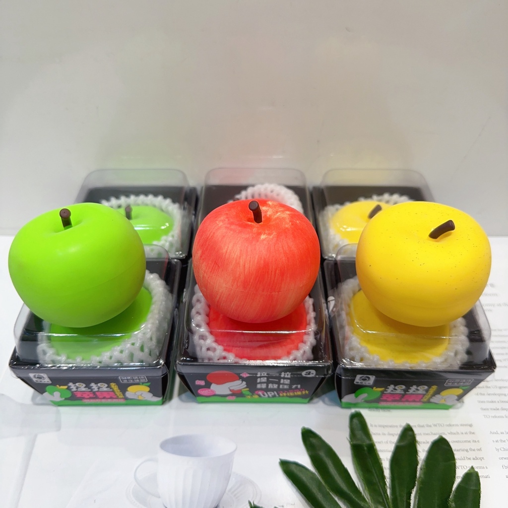 Đồ Chơi Bóp Hình Quả Táo 3D Bằng Silicone Mềm Giúp Giải Tỏa Căng Thẳng