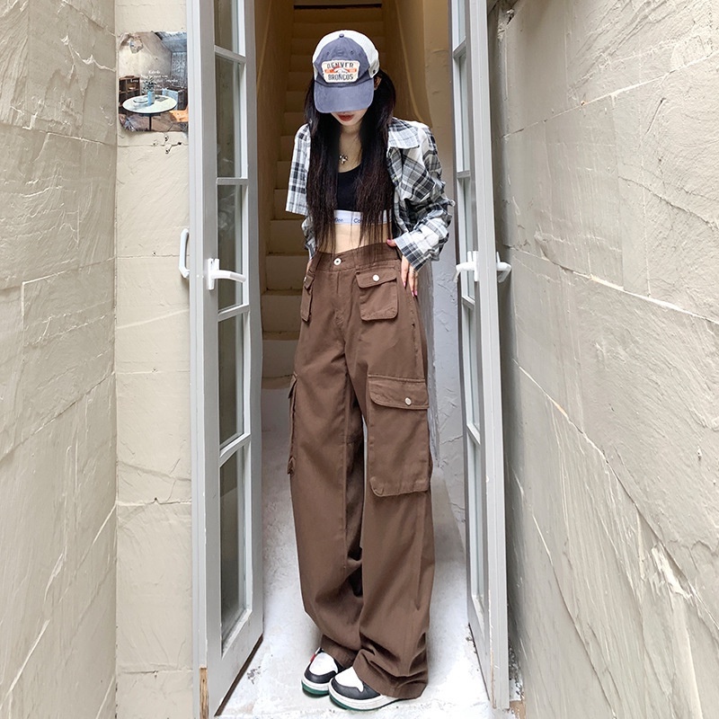 Quần Yếm Dáng Rộng Phong Cách Đường Phố Mỹ Thời Trang Xuân Thu Mới