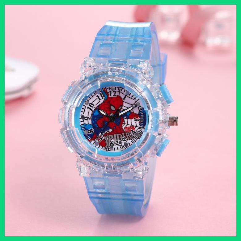Đồng Hồ Quartz Dạ Quang Hình Người Nhện Hoạt Hình Tinh Tế Đẹp Mắt Cho Trẻ Em Mỗi Ngày Thích Hợp Làm Quà Tặng
