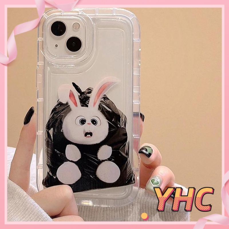Ốp Lưng iPhone Túi rác, túi khí thỏ, vỏ điện thoại chống rơi, vỏ mềm trong suốt giảm chấn Cho Iphone 6 / 6S / 6splus / se / 7 / 7plus / 8 / 8plus / X / xs / xsmax / 11 / 12 / 13 / 14 / Plus / pro max-736