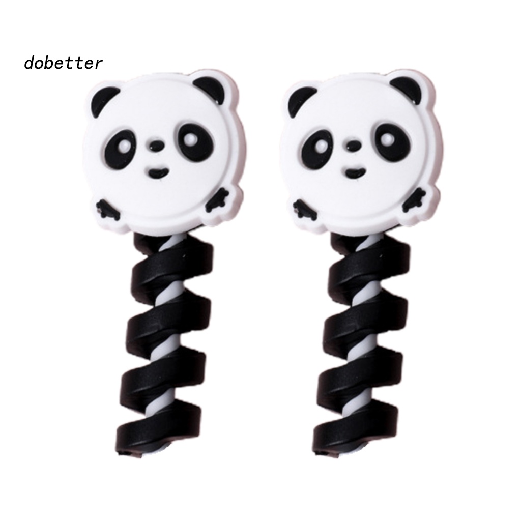 Bộ 2 Phụ Kiện BảO Vệ Dây Cáp Sạc USB Hình Gấu Hoạt Hình