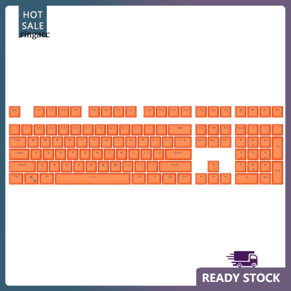 Bộ 108 Nút Bàn Phím Cơ RGA Bằng ABS Màu Trơn Có Đèn Nền Thông Dụng