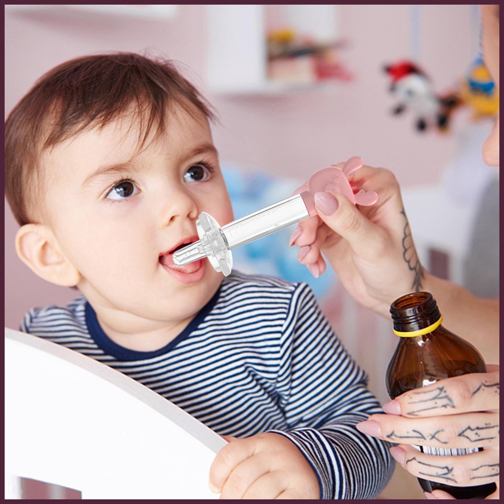 Bình Đựng Dung Dịch Ngậm Kèm Núm Vú Giả Dễ Thương Tiện Dụng Cho Bé Sơ Sinh