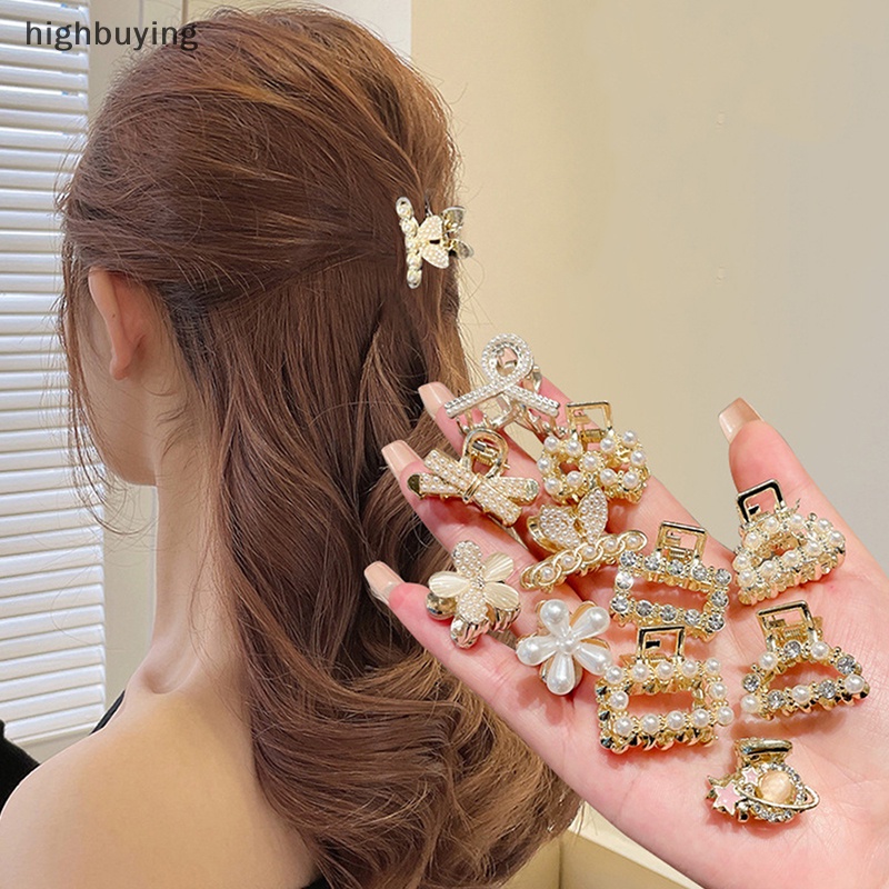 Kẹp Tóc Càng Cua Nhỏ Đính Đá Phong Cách Retro Cho Nữ