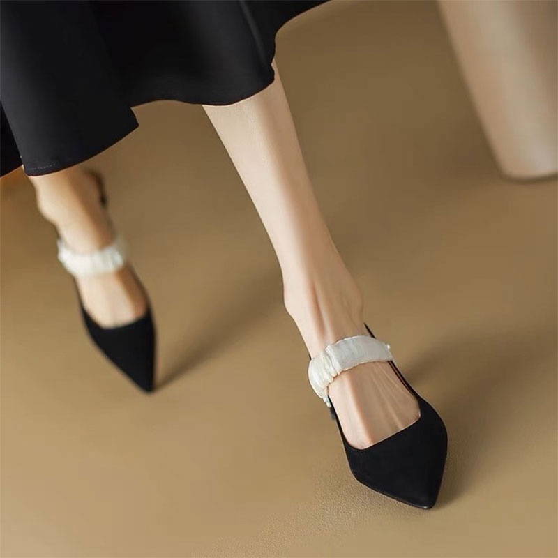 Giày Cao Gót Mũi Nhọn Thiết Kế Mới Cao Cấp Thời Trang Dành Cho Nữ