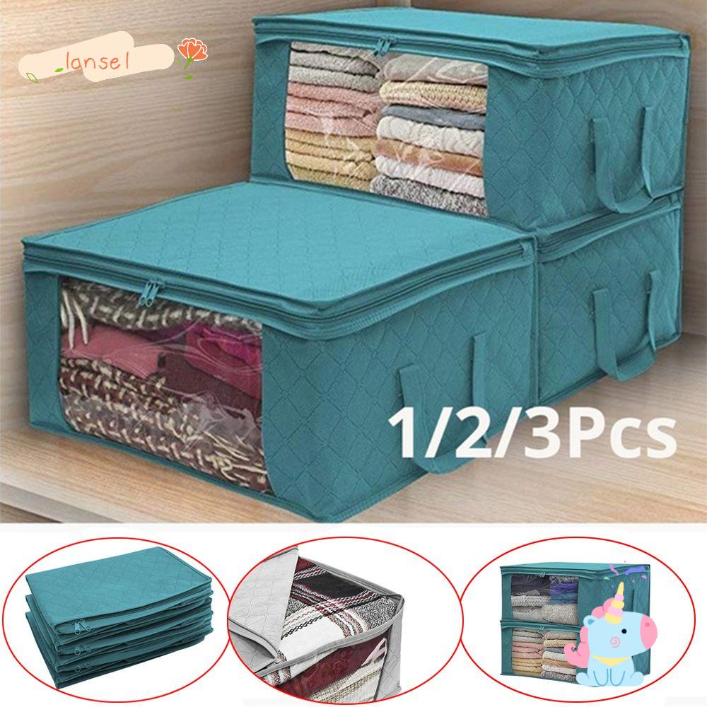 Set 1 / 2 / 3 Túi Đựng Chăn Chống Bụi Bẩn Tiện Dụng Cho Tủ Quần Áo