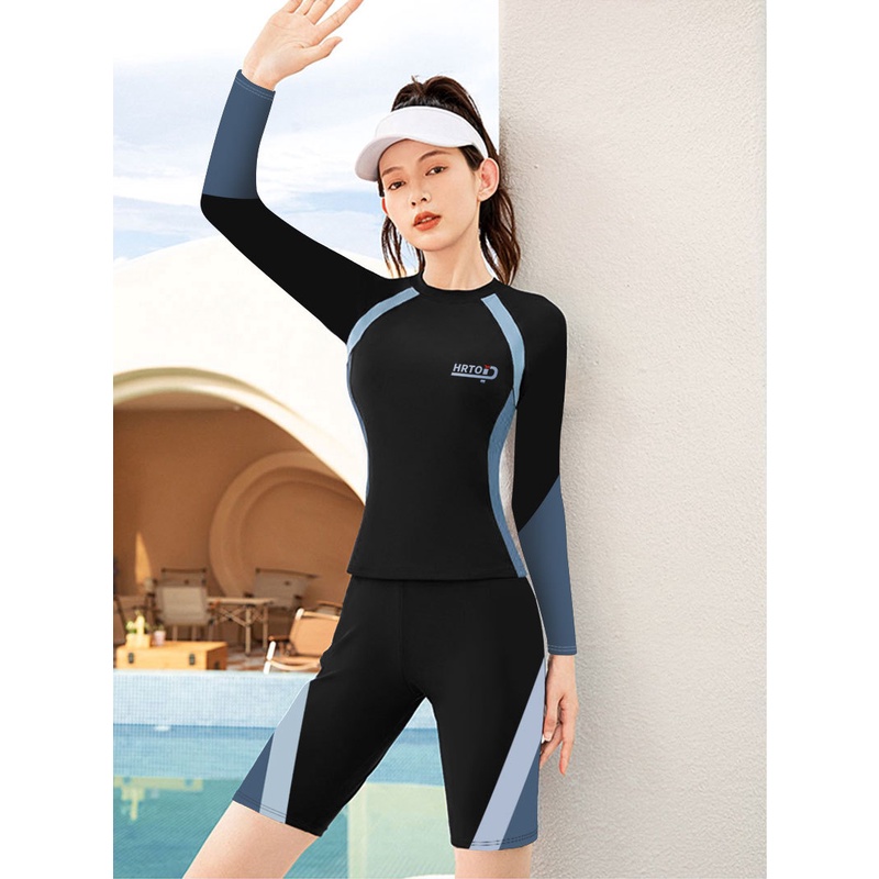 Bộ Đồ Bơi Thể Thao Dài Tay Size Lớn Thời Trang Dành Cho Nữ