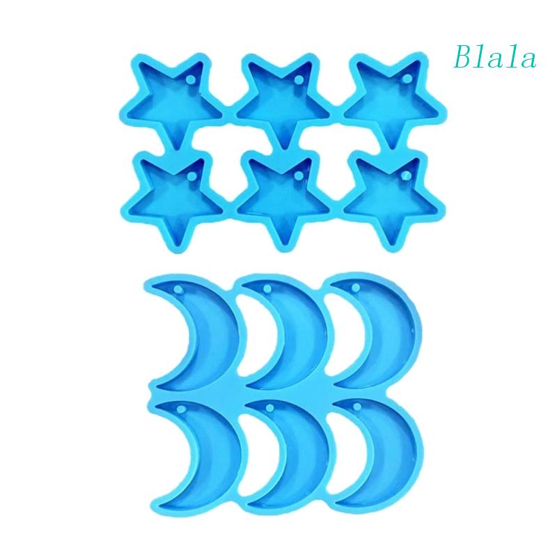 Khuôn Silicone Làm Trang Sức Hình Ngôi Sao / Mặt Trăng