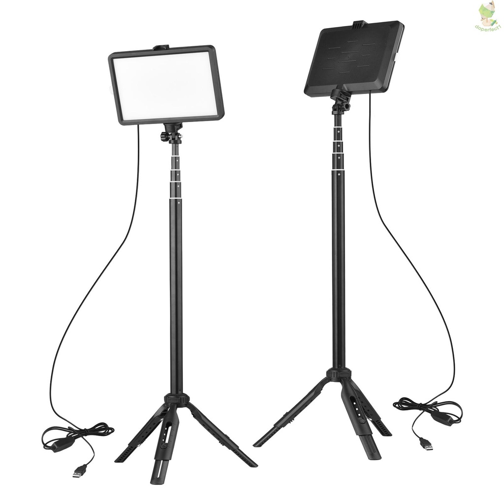 Andoer Portable RGB Video Light Kit with 2 * LED Video Light 7 Colors Lighting 3200K-5600K 10 Levels Brightness USB Powe   Came-6.5