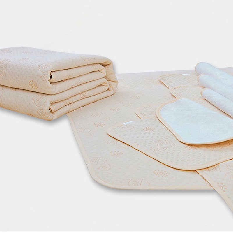 Đệm Lót Mềm Mại Thấm Hút Nước Tiểu Cho Bé Có Thể Giặt Sạch