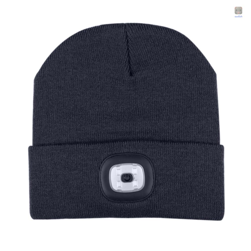 Mũ Dệt Kim Unisex Có Đèn Led Ánh Sáng Ấm Áp Mùa Thu Đông Cho Hoạt Động Ngoài Trời / Đi Bộ /