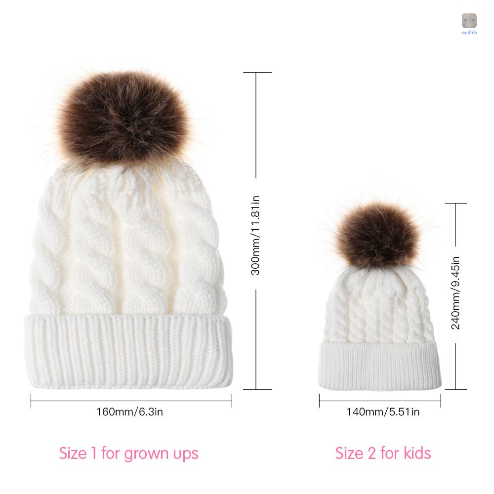 Mũ beanie Trùm Đầu Đính Quả Bông Dễ Thương Cho Bé