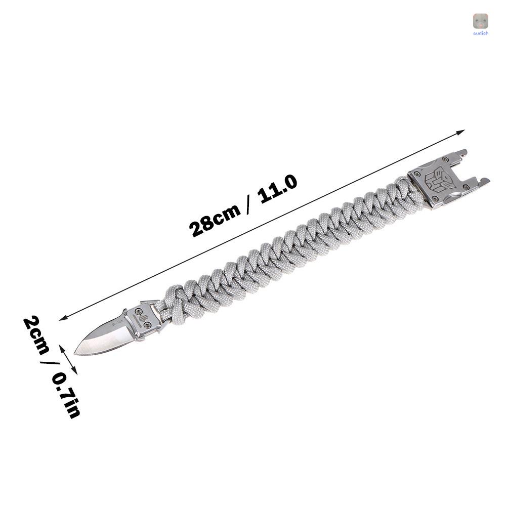 Vòng Đeo Tay Sinh Tồn Kèm Dụng Cụ Cắt Tiện Lợi