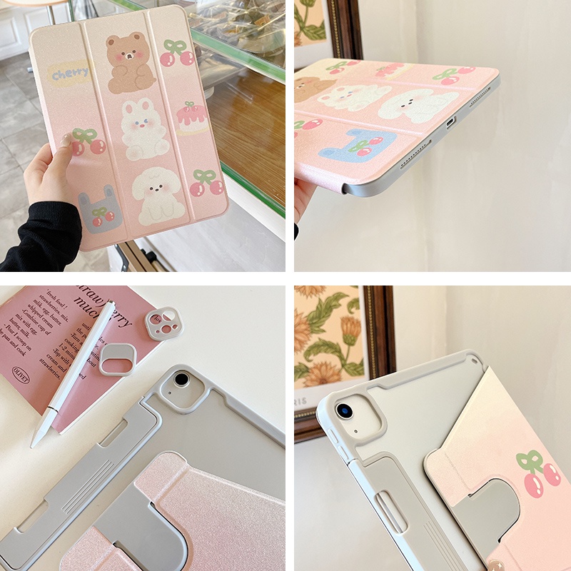 Bao Da Máy Tính Bảng PU Siêu Mỏng Có Ngăn Đựng Bút Cho ipad air 2 9.7 "2017 2020 / pro 10.2" 2021 10.9 "pro 11