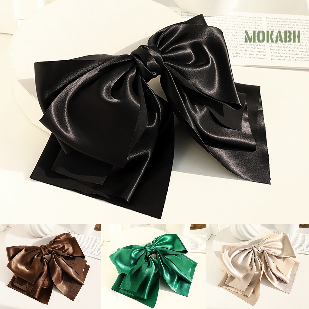 Kẹp Tóc Nơ Hai Lớp Bằng Chất Liệu Không Gỉ