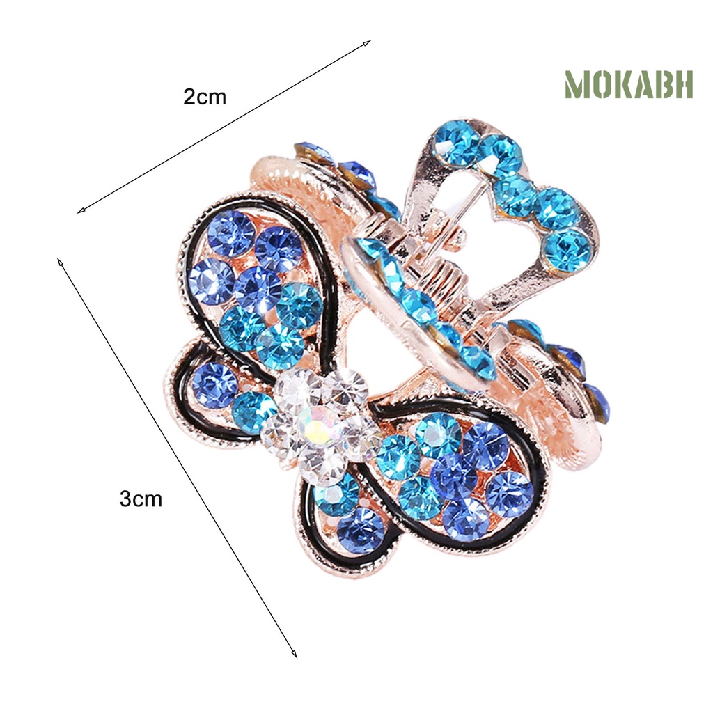 Kẹp Tóc Hình Hoa / Bướm Đính Đá Lấp Lánh Thời Trang Cho Bé