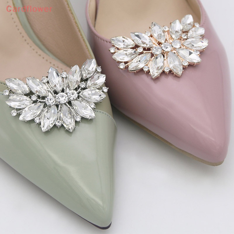 1 Kẹp Đính Đá Lấp Lánh Trang Trí Giày Cao Gót Cho Cô Dâu Mới